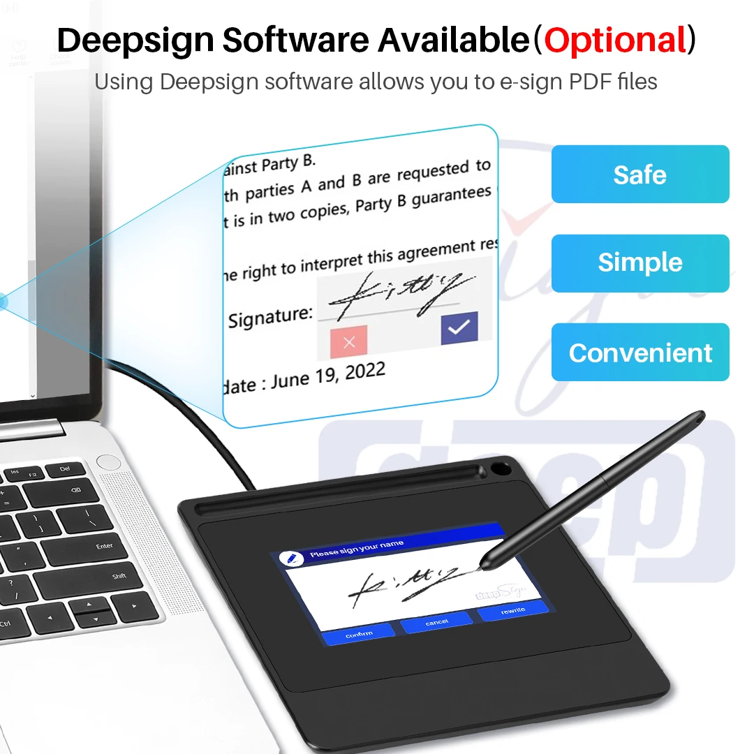 DS510 5인치 전자 디지털 펜 종이 없는 서명 패드 - Digital Signature Pad 리뷰 및 가격