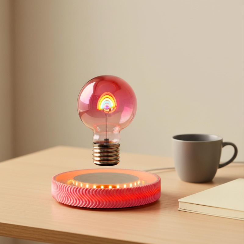 무선 LED 전구 데스크 램프, 공중 부양되는 디자인으 - Office Tech Room 리뷰 및 가격
