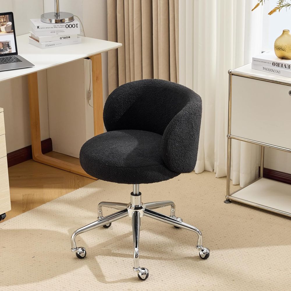 바퀴가 달린 컴팩트한 회전식 책상 의자, 인체공학적 낮 - Office Tech Room 리뷰 및 가격